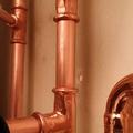 bespoke heating system plumbing with copper piping in edinburgh